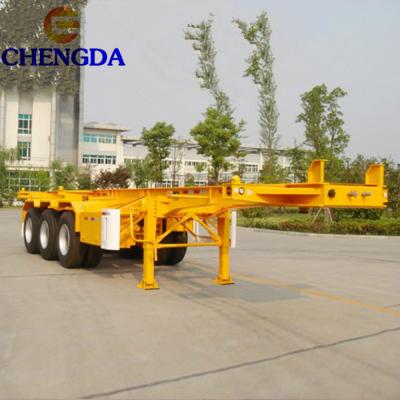 China Truck Trailer Factory Price Cheap 20ft 40ft Container Chassis Trailer for sale