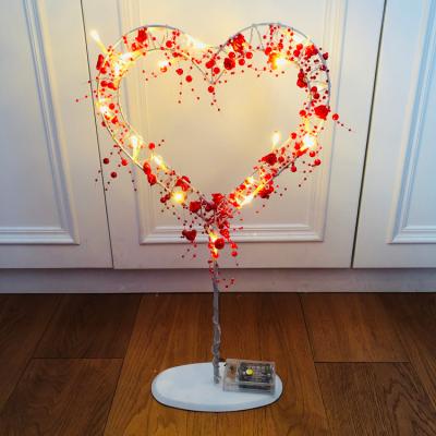 China 2019 newest love heart love heart shape crystal lights represent wedding home decoration for sale