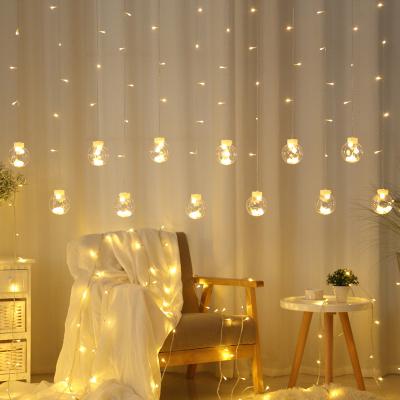 China Wish Ball Curtain Lights 108 LED Wish Ball Curtain Lights Indoor Outdoor Christmas Decoration for sale