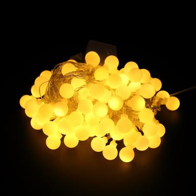 China Battery Operated White String Lights Ball String Lights for sale