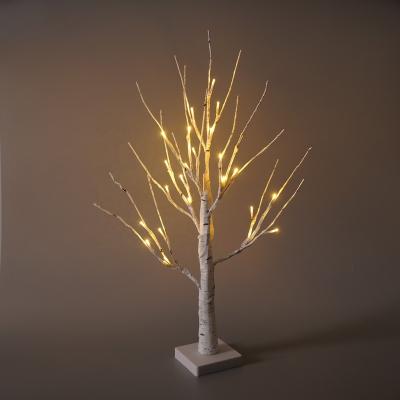 China Wholesale High Quality Artificial Birch Tree 24 LED Artificial Birch Tree Lights For Indoor Christmas Decoration for sale