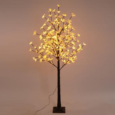 China Commercial Use Home Indoor Wedding Decoration Artificial Flower Tree Cherry Blossom Tree Lights Lamp Customized Height LED quantity for sale