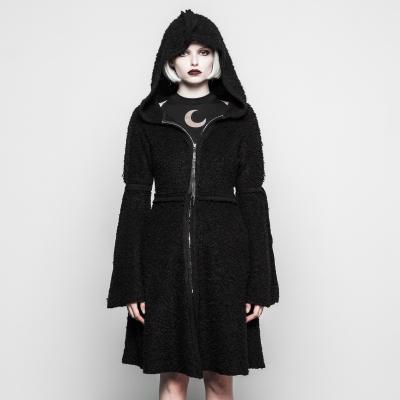 China PRAISE OPY-298 PUNK Anti-Shrink Gothic Women Coats Long Winter Coats Gothic Coat Women Winter Coats for sale