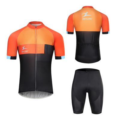 China Healong Breathable Popular Men Cycling Jersey Short Sleeve Bike Tank Top Plus Size Custom Cycling Wear for sale