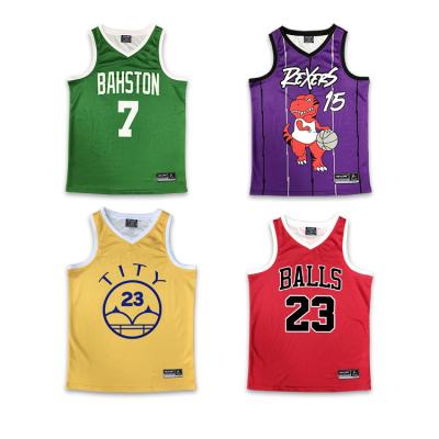 China Bulk Wholesale Men's Basketball Tank Tops Antibacterial Plain Custom Basketball Uniform Sublimation Tank Top for sale