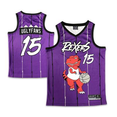 China Reversible Kids Team Basketball Jersey Youth Basketball Antibacterial Uniform Custom Sublimation Tank Top for sale