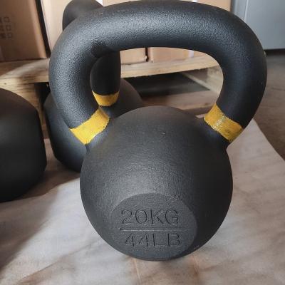 China Durable New Rizhao Power Basics Painted Exterior Cast Iron Kettlebell Weight for sale