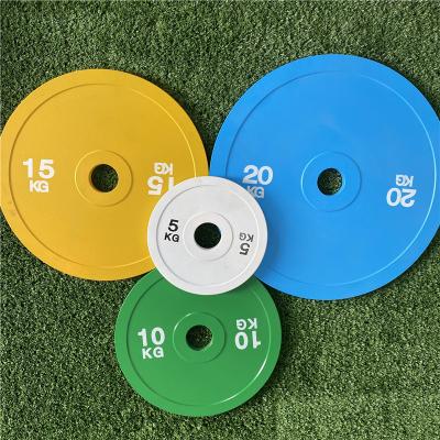 China Universal Hi-temp Colored Steel Bumper Plate Pans Spot Plate For Fitness Weightlifting Home Gym for sale