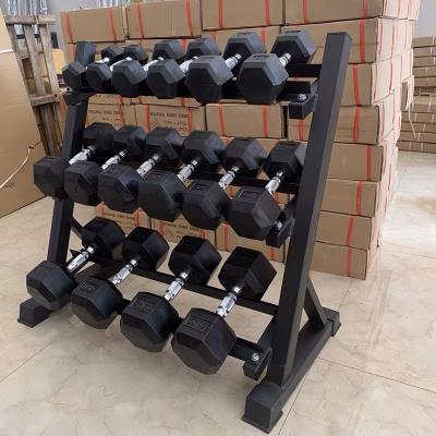 China Durable Cheap Shipping HX 80 Pound Cast Iron HexDumbbell Adjustable Dumbbell for sale