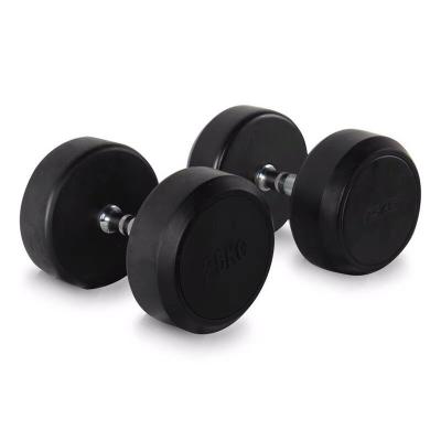 China Home Gym Hex Dumbbell Dumbbell Set Durable Rubber Exercise 5KG 7.5KG 10KG Round Dumbbells for sale