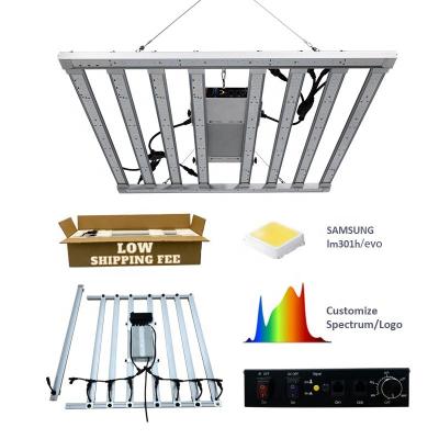 China Seed starting led to grow high uniformity PPFD 720W full spectrumm IR UV indoor plants Samsung lm301h light evo 800W grow light bar for sale