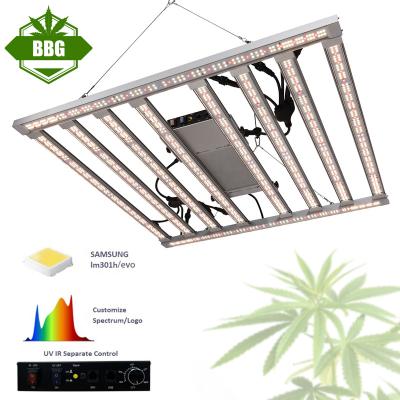 China Seed Starting 1000w Led Grow Light Uniformity PPFD IR UV Dimming Commercial Samsung lm301h Led Grow Light For Indoor Medicinal Plants for sale