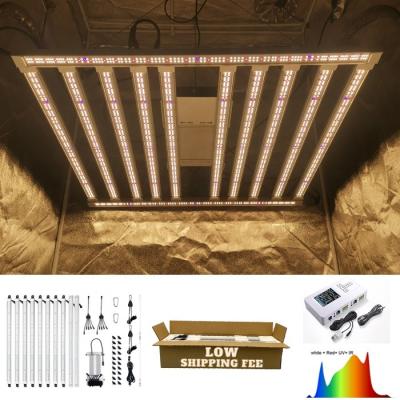 China Equal PPFD Agricultural Horticulture Led Plant Gow Lights 1000W Samsung LM301H EVO Led Grow Light Bars With UV IR Smart Control for sale