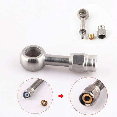 China Car Motorcycle Engine Motor Bike Motor Bike Hydraulic PTFE Brake Hose Stainless Steel Swivel Banjo Fitting Line Turbo Oil Fitting AN3 for sale