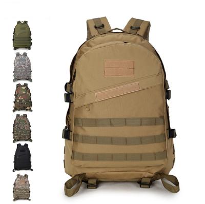 China Outdoor Sports Running Hiking Survival Army Wholesale Outdoor Waterproof Hiking Bag Customized Logo Black Military Tactical Backpack for sale