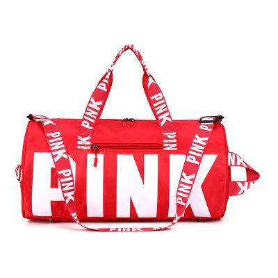 China Fashion Logo Travel Accessoies Women Custom Multi Work Waterproof Sport Pink Duffel Bag OEM Gym Overnight Bag for sale