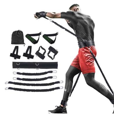 China Boxing Strength Training Custom Logo Boxing Arm Leg Rebound Trainer Latex Resistance Band Set For Strength Training for sale