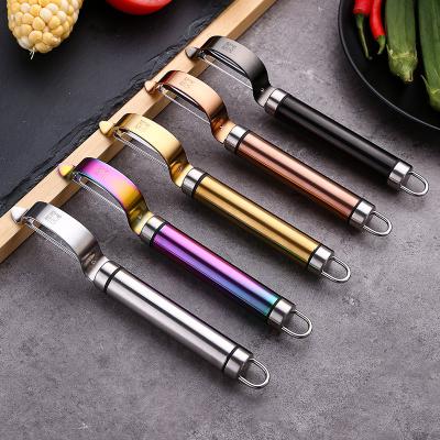 China DD076 Sugar Cane Pineapple Peeler Knife Sharp Viable Professional Kitchen Fruit Vegetable Tools for sale