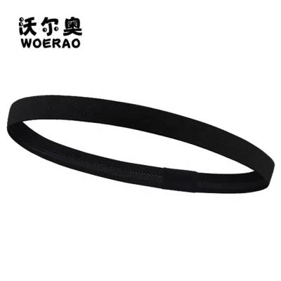 China Yoga Exercise Band Anti-Slip Narrow Professional Running Durable Fitness Silicone Hair Edge Guide Antiperspirant Headband for sale