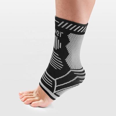 China New Durable Silver Fiber Knitted Ankle Guard Deodorant Running Sports Breathable Fitness Body Running Ankle Guard for sale