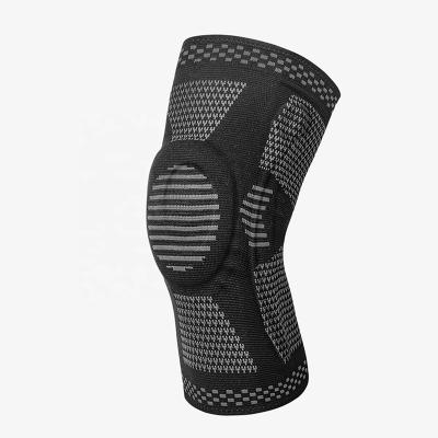 China Durable silicone spandex nylon material knit lightweight motion knee protection for sale