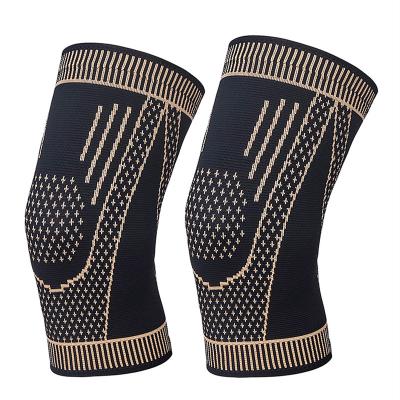 China Durable Elastic Mountaineering Motion Basketball Protector Copper Nylon Fiber Recycling Deodorization Functional Knee Pad for sale