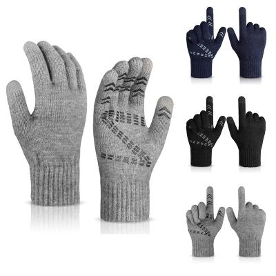 China New Durable Knitted Fabric Thermal Knitted Cold Sleeves Unisex Touch Screen Training Non-Slip Acrylic Outdoor Pairs for sale