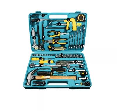 China Good quality High Quality 78 Pieces Socket Wrench Wire Pliers Set Machine Repair Home Auto Repair Hardware Tool Set for sale