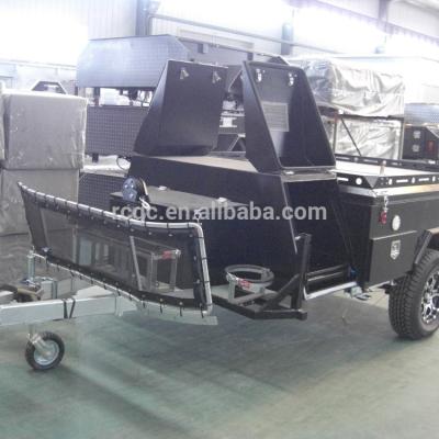 China Travel Trailer Q345 Camping Trailer LH-CPT-04E for sale