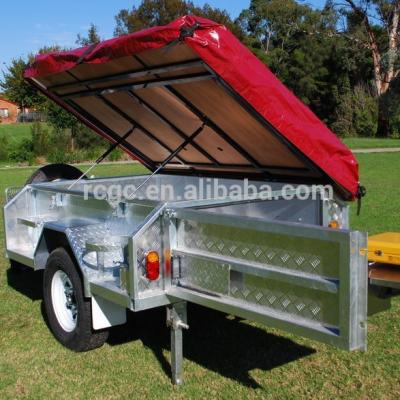 China Travel Trailer Hot Dipped Galvanized Camper Trailer LH-CPT-07 for sale