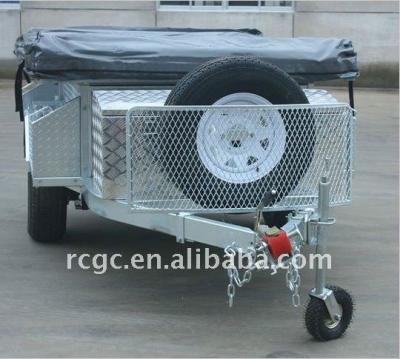 China Hot Selling Galvanized Travel Trailer Camping With Camping Trailer Kitchen for sale