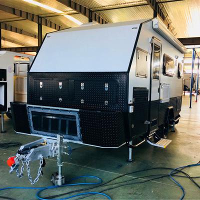 China New 13/15/21 FT POP/HARD TOP Travel Trailer 2022 HYBRID CAMPER TRAILER/CARAVAN FOR AUSTRALIA STANDARD for sale