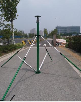 China light weight aerial photography mast 6m, 9m, 12m, with tripod wheel trolley customized color and logo for sale