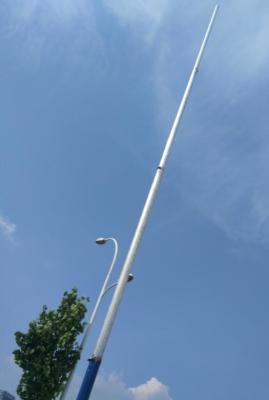 China 30 foot antenna mast 30ft antenna pole telescoping antenna mast 9m aluminum tower hand push up for sale