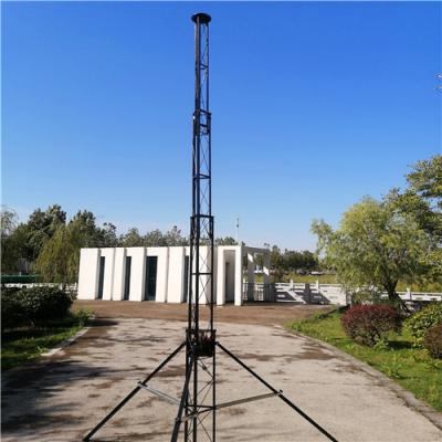 China mast tower 30m 11 sections telescopic antenna tower lattice tower aluminum tower for sale