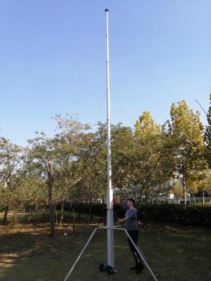 China hand winch up telescoping antenna mast 40ft 12m aluminum radio tower mast portable for sale