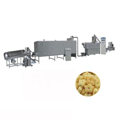 China Hotels Dig Corn Filled Wheat Puffs Snacks Cheese Balls Extruder Making Machine Production Line for sale