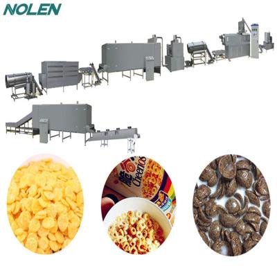 China food & beverage plant capacity breakfast cereal oats big flake machine line/snack extruder production/processing line for sale