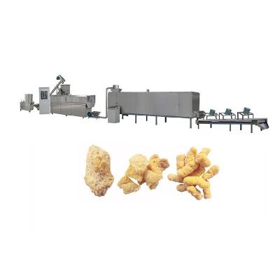 China Factory Soy Bean Meat Protein Soya Chunk Nugget Extruder Machine Line for sale