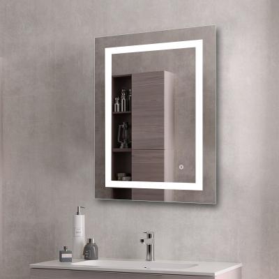 China Large Lighted Bathroom Mirror 145*105cm Super Led Wall Mirror Furniture With Led Wall Light Switch For Hotel for sale