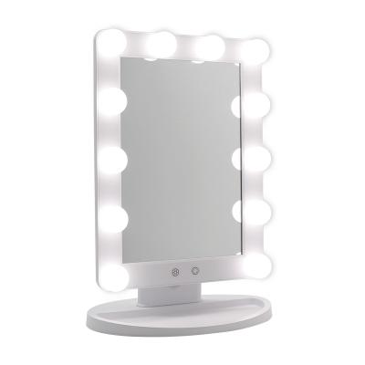 China 12 Pcs Led Bulb Mirror Vanity Wholesale Hot Sale Hollywood Led Dressing Table Mirror With 12Pcs Lamps for sale