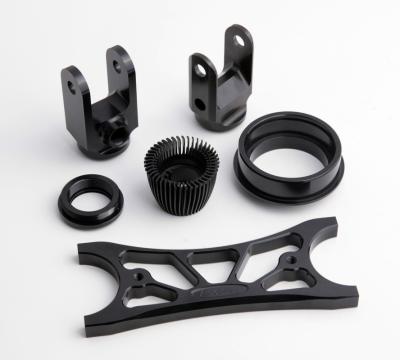 China Custom Black Anodized Aluminium CNC Machining small turned parts for sale