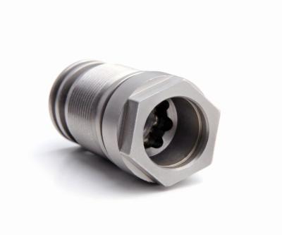 China Professional Stainless Steel CNC Machining / Drilling / Tapping Nut for sale