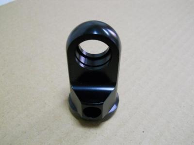 China 6061 T6  Aluminum CNC Machined components , Shock Absorber Parts Black Anodized for sale