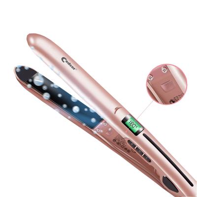 China Commercial High Quality Professional Customize Titanium Hair Straightener Wholesale Titanium Flat Iron Hair Straightener 360 Degree for sale