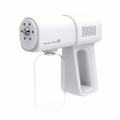 China Household Portable Electric Radio USB Family Disinfection Air Spray Guns Rechargeable Handheld Nano Alcohol Spray Gun 380ml Bottle for sale