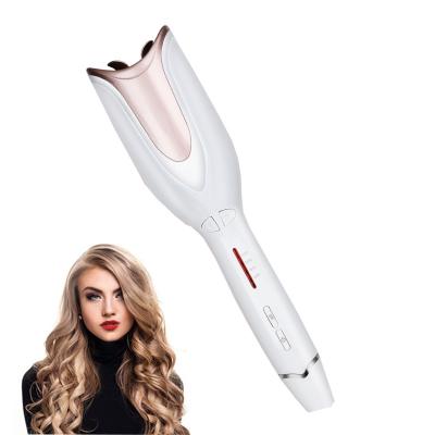 China High Quality 360 Degree Temperature Control Ceramic Portable Automatic Rotating Rechargeable Hair Curler with LCD Digital Display for sale