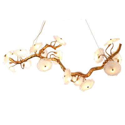 China Modern luxury creative personality easy installation chandelier postmodern pendant lamp for villa flower lamp for hotel for sale