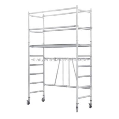 China Practical and lightweight factory direct DIY EN1004 rolling mini scaffolding for home project for sale