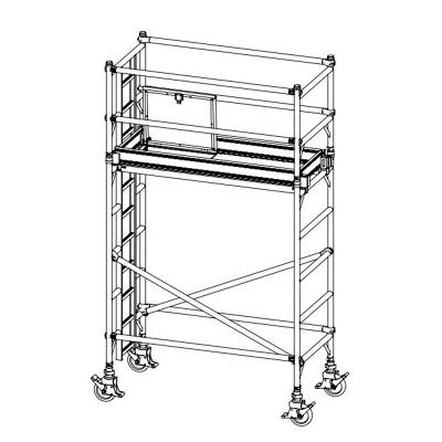 China Traditional Durable 2m AS/NZS Movable Scaffold Painting For All Types Of Maintenance for sale